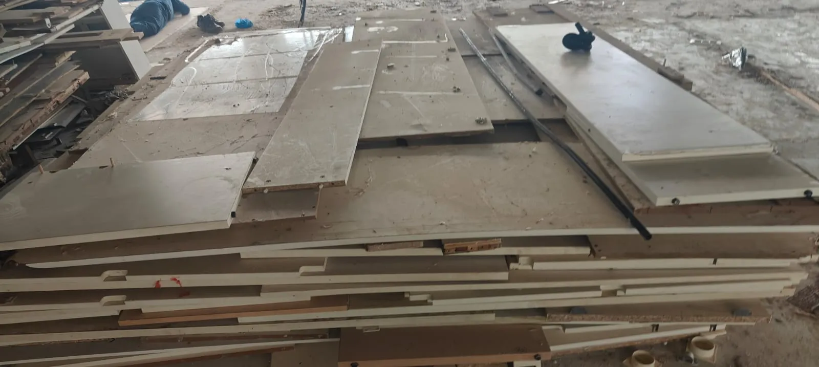 Commercial interior demolition Bangalore — non load bearing wall removal and glass partition demolition in progress