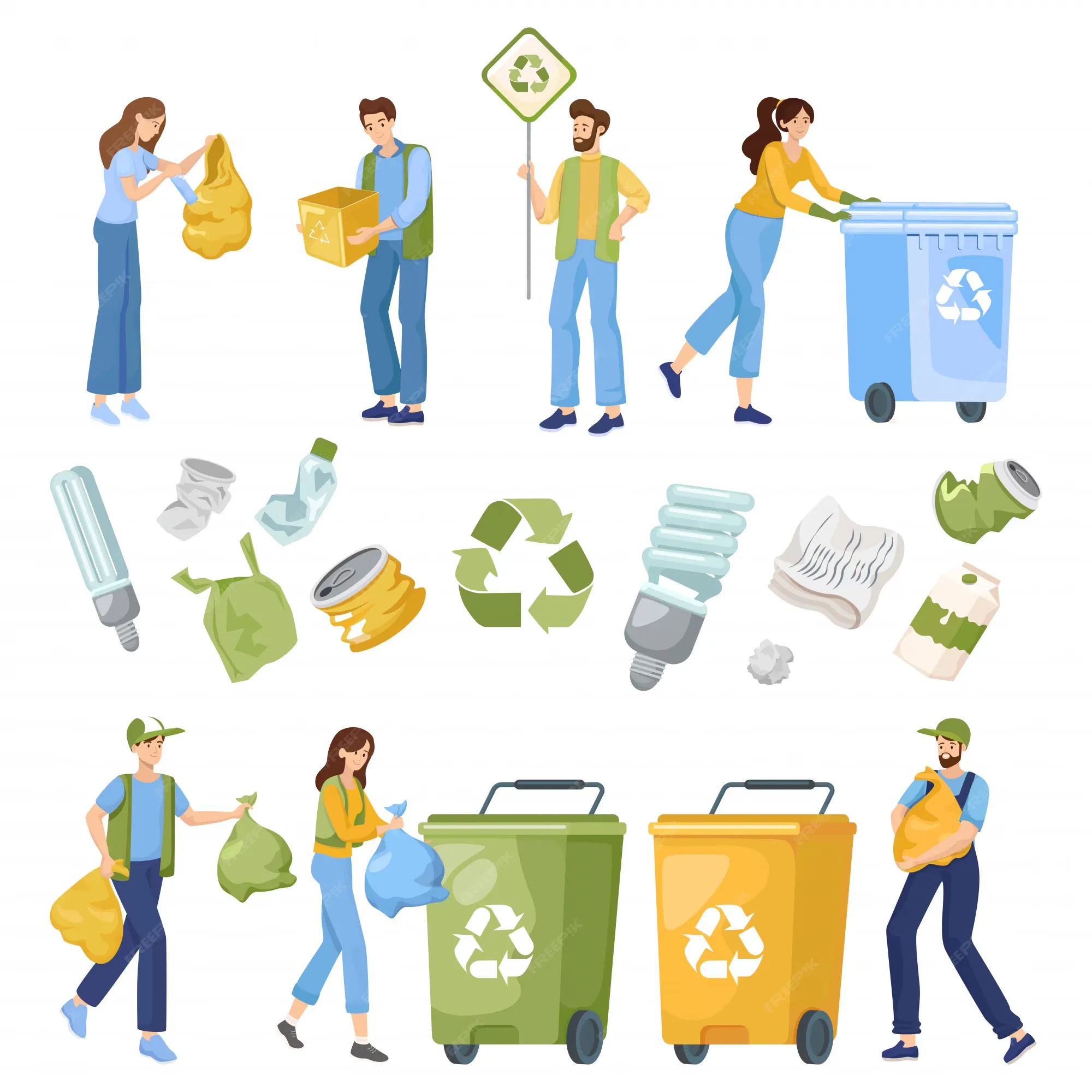 Community waste sorting and recycling