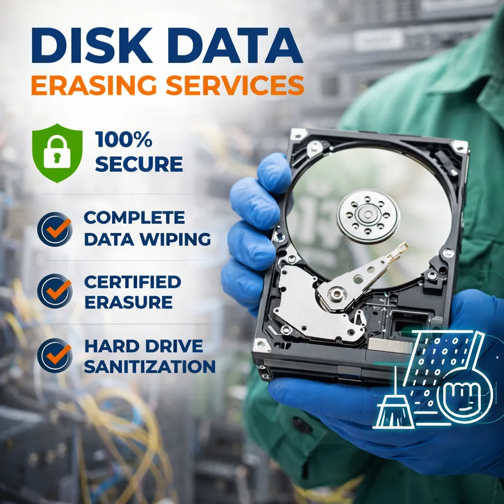 Hard disk destruction service in Bangalore – industrial shredder destroying HDDs