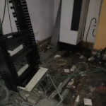 Networking Equipment Buyer in Bangalore Urban Eco Recyclers providing professional office clearance and e-waste recycling services for a messy, unorganized server room in Bangalore.